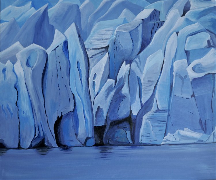 Die Eiswand (50x60cm)