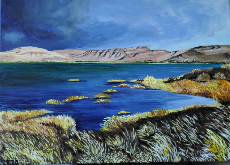 El Calafate im Abendlicht (70x50cm)