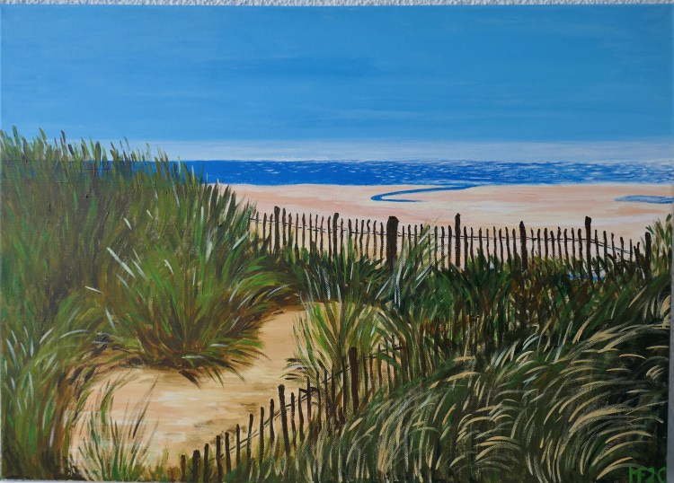 In den Dünen von Carteret (70x50cm)
