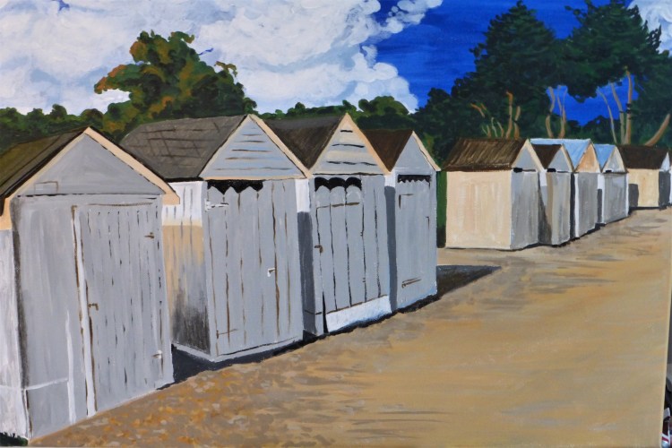 Les cabanes de Port Manech (70x50cm)