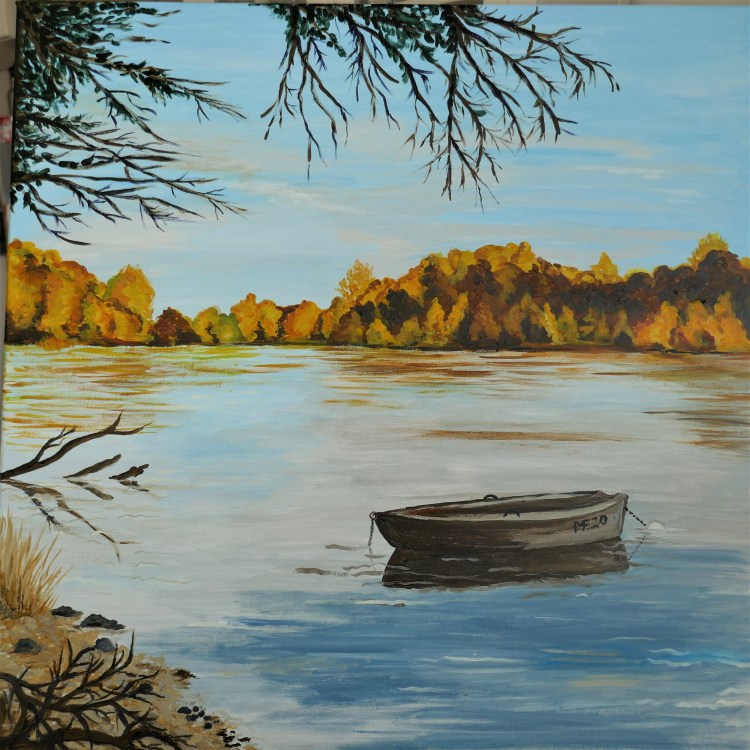 Am Altrhein (50x50cm, vergeben)