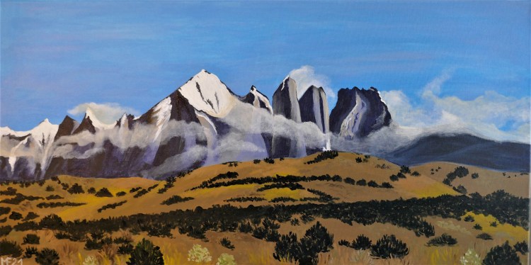 Von der Pampa zum Paine-Massiv (80x40cm)