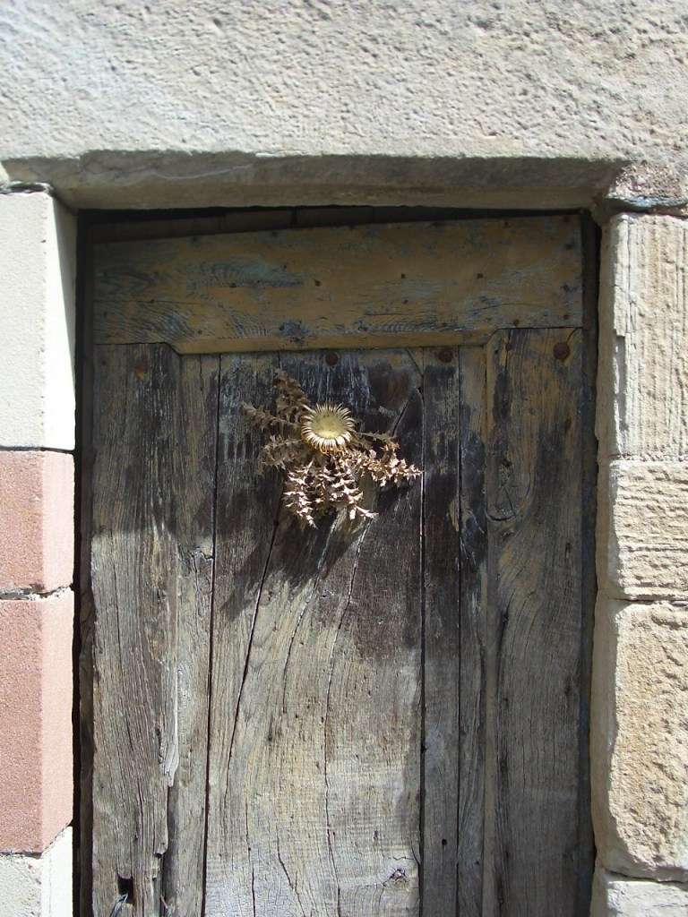 Tür aus den Cevennen mit "Cardabelle"
