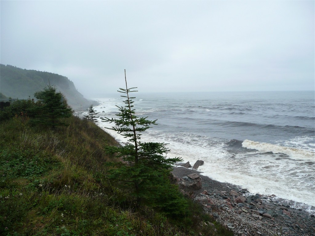 Neblige Küste bei Ingonish in Nova Scotia II