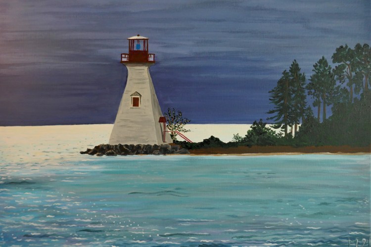 Der Leuchtturm von Baddeck (70x50cm, vergeben)