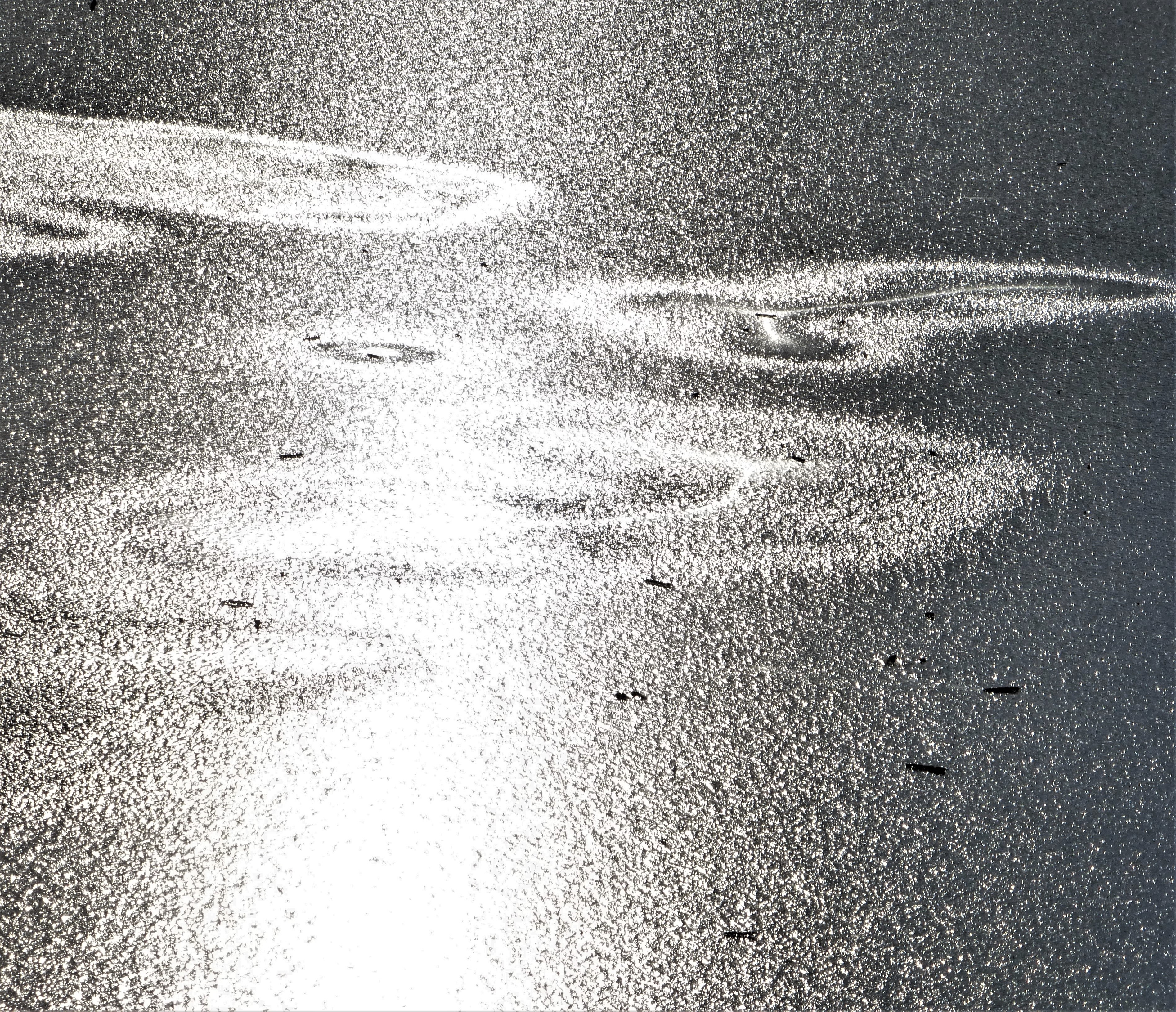 Halbgefrorene Winterkunstwerke