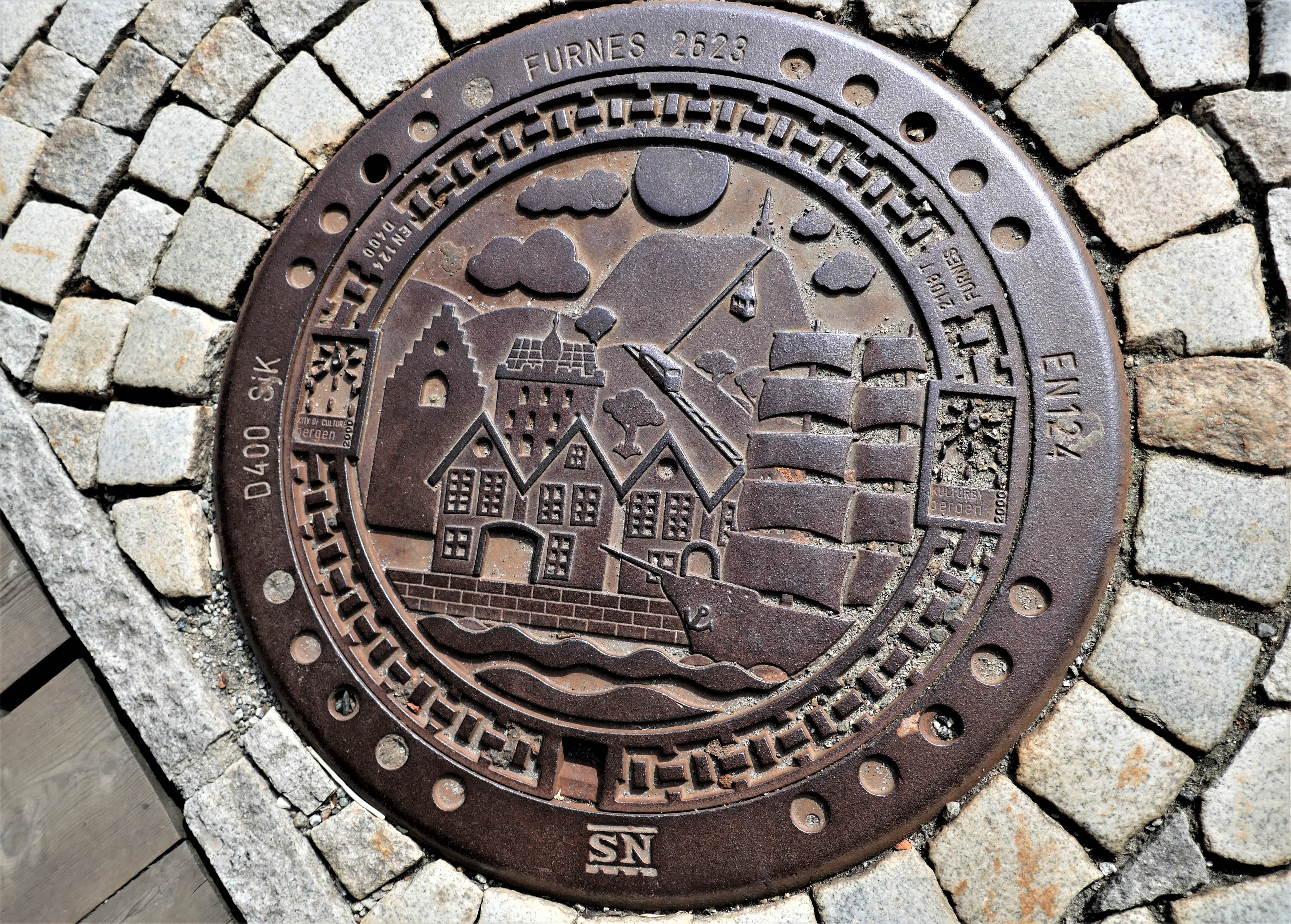 Kanaldeckel als Reiseführer