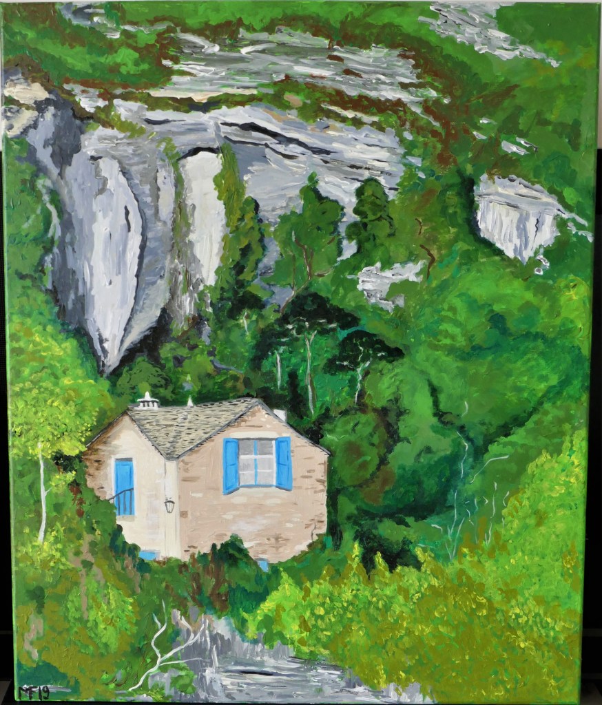 La maison de la falaise (50x70cm)