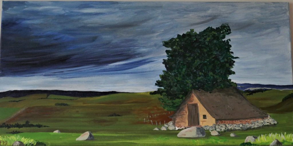 Sur l'Aubrac (80x40cm)