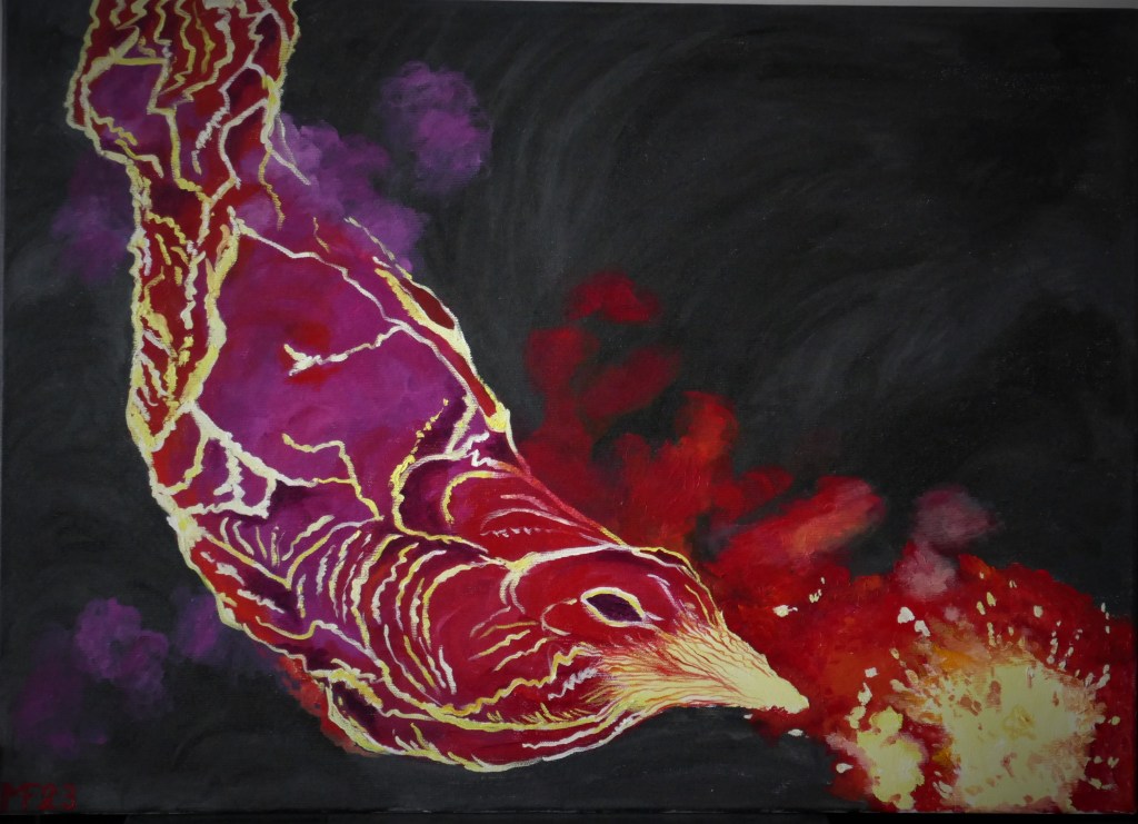 Feuervogel (70x50cm)