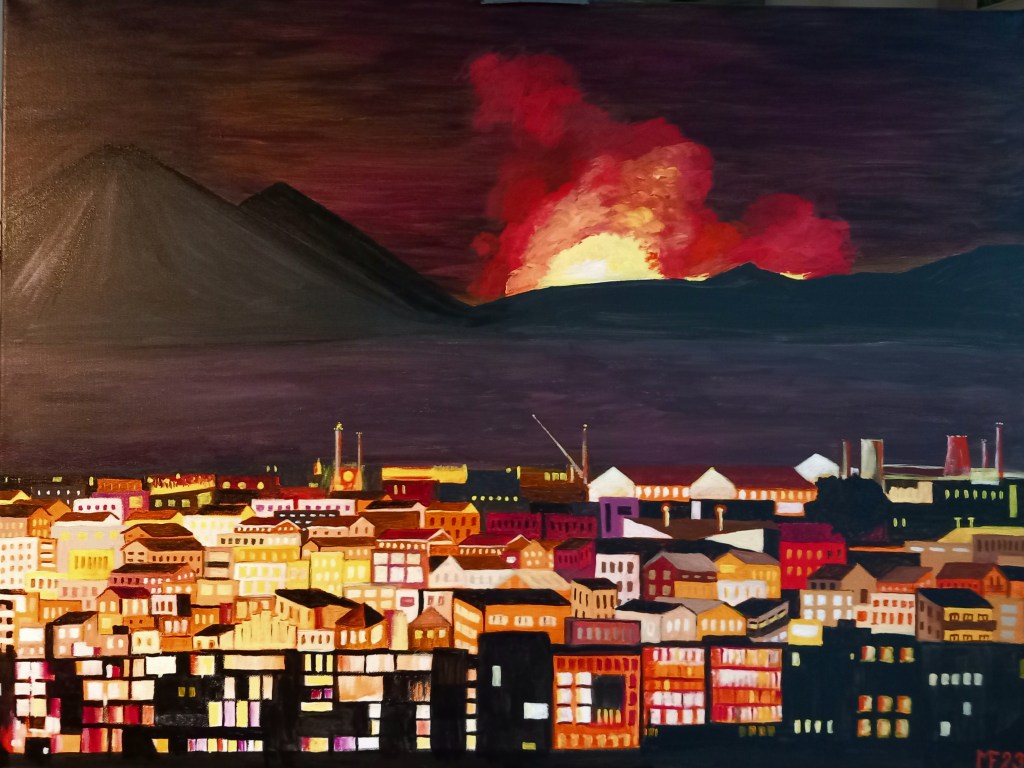 Der Tanz auf dem Vulkan (80x60cm)