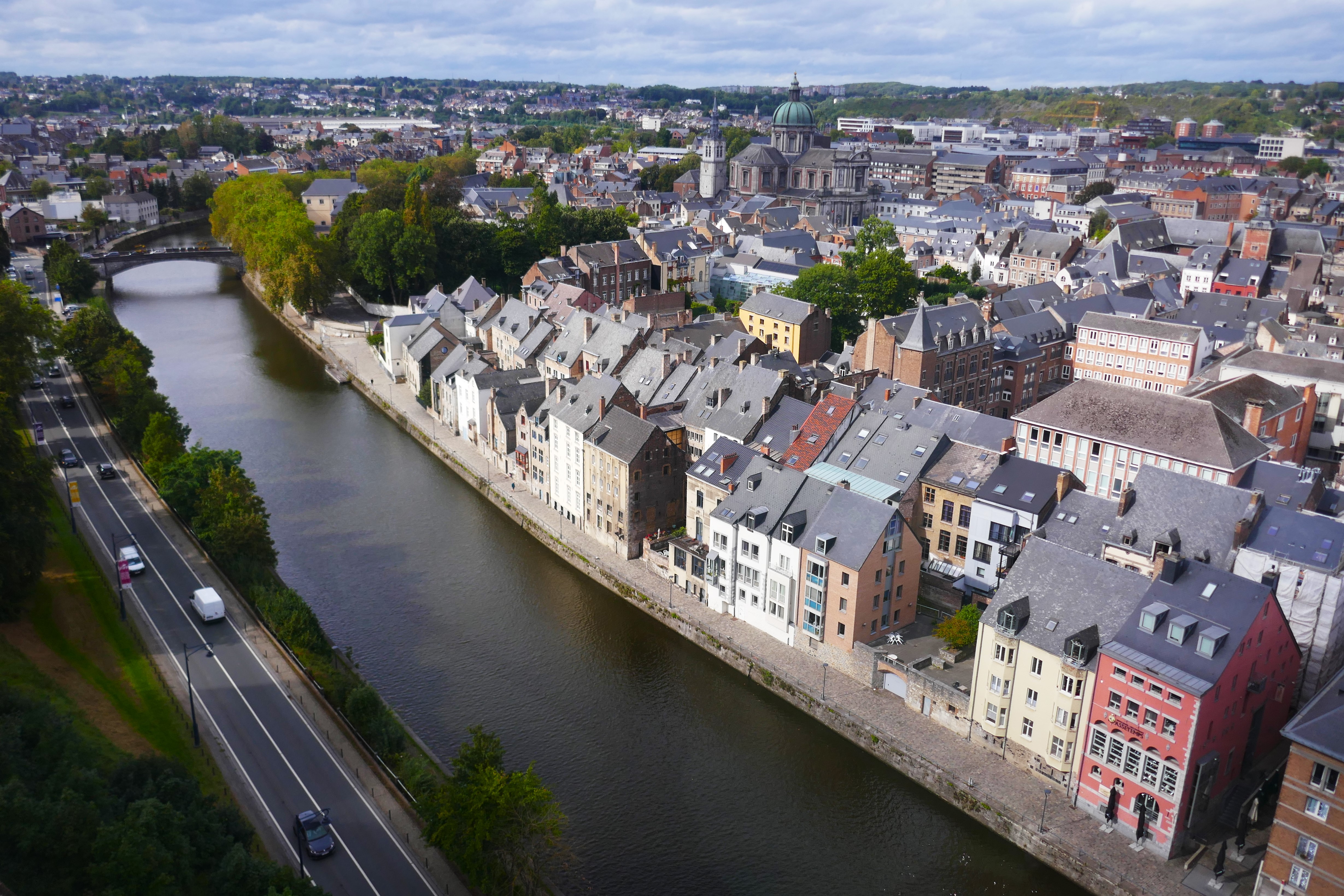 Blick auf Namur von der Festung aus