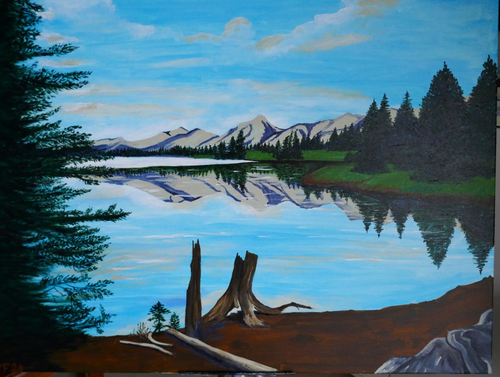 Hommage an Caspar David Friedrich (80x60cm)