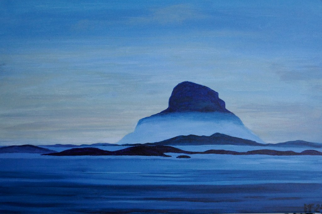 Sinfonie in Blau I (60x40cm)