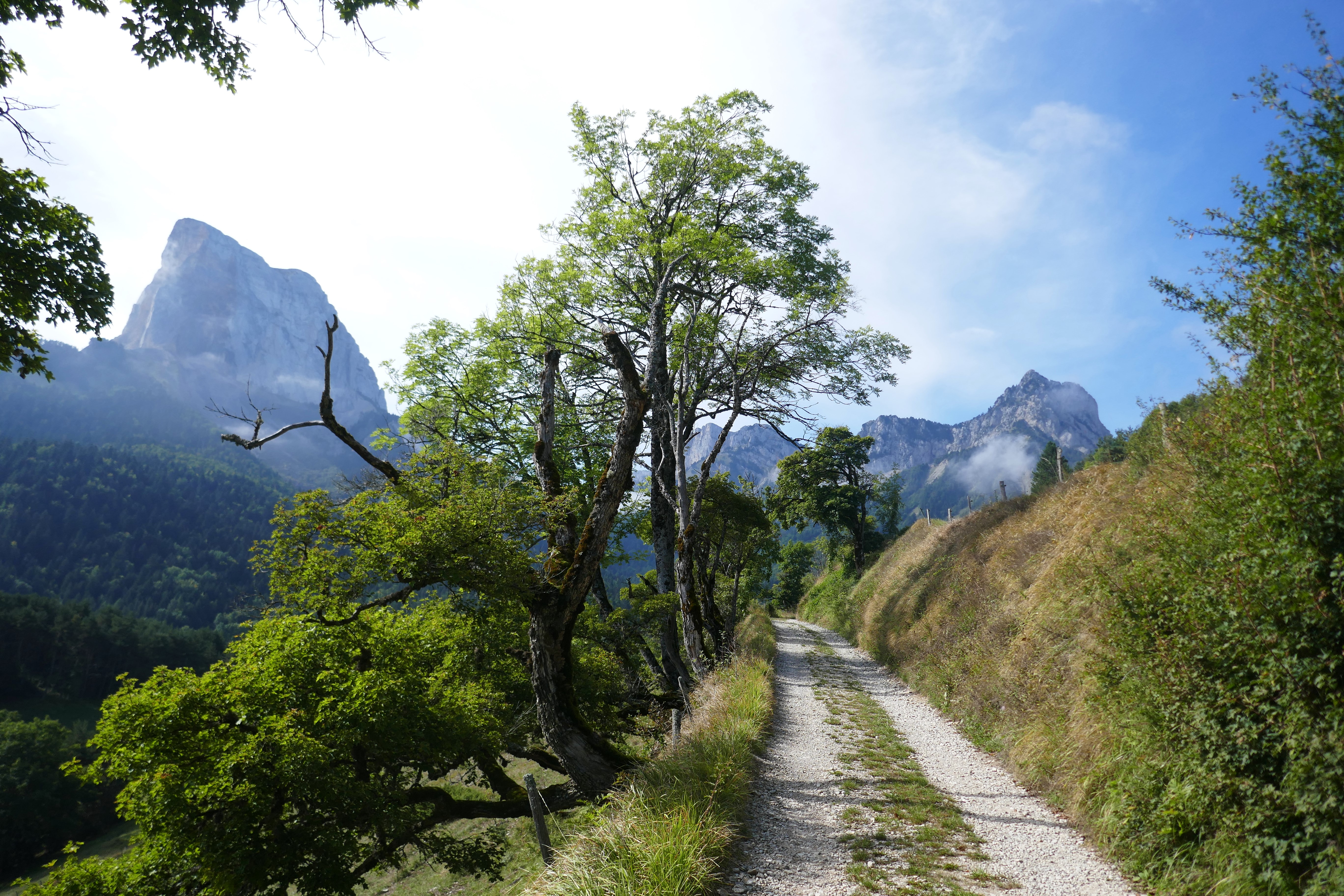 Unterwegs auf der Nordseite des Mont Aiguille