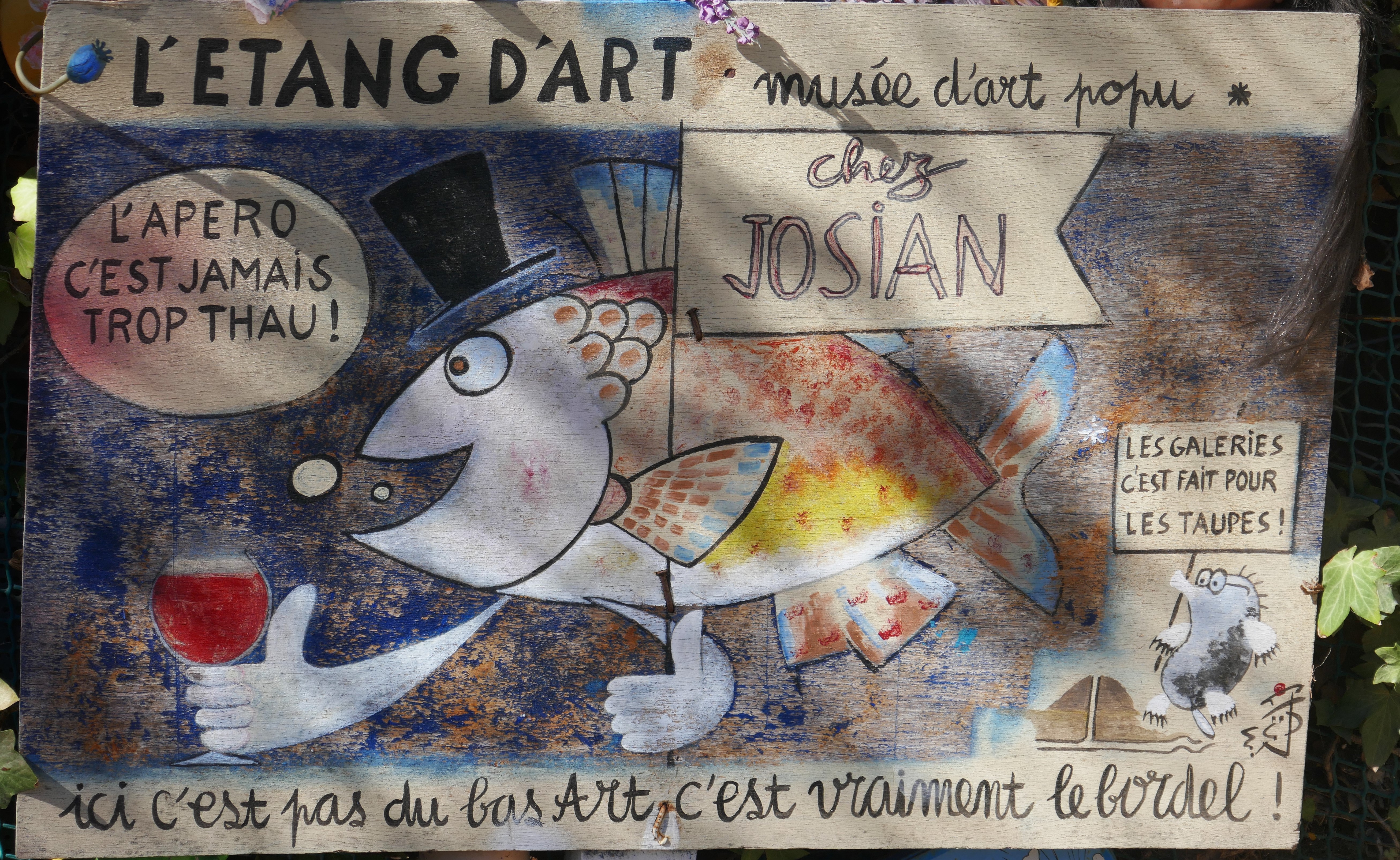 Volkskunst mit Wortspielen (viel Spaß beim Entziffern)