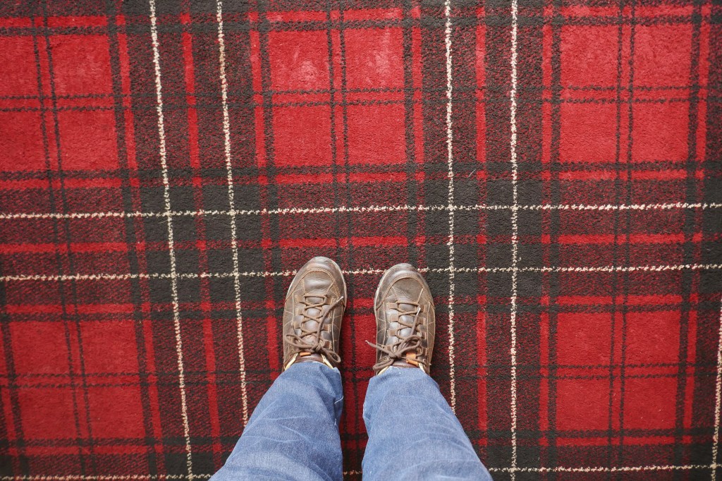 Tartan-Muster Teppichboden